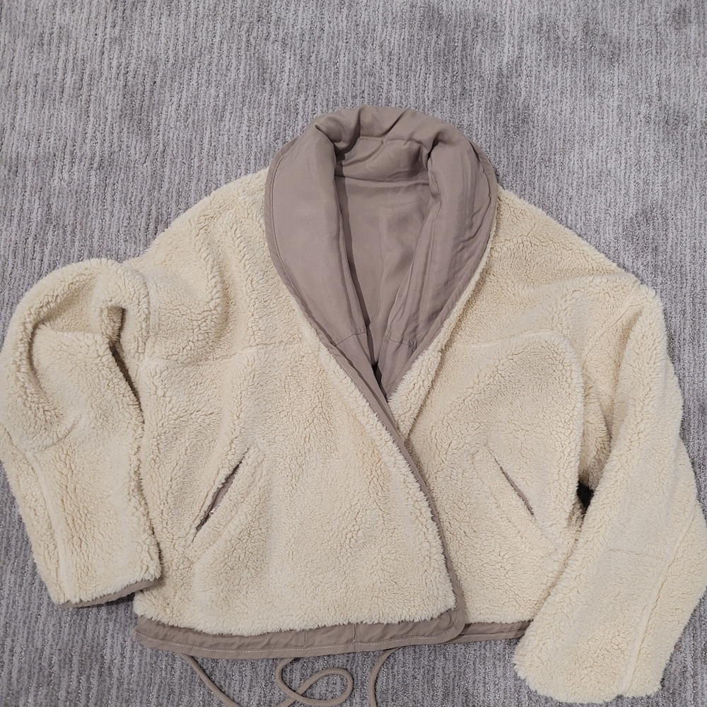Free People reversible sherpa jacket